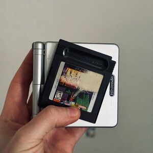 Nintendo Silver Game Boy Advance SP with Cartridge